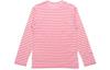 CDG Play T Shirts Men's Pink Crew Neck Moderate Straight Fit AZ-T278-051-3