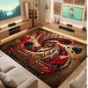 Cards Casino Theme Soft Crystal Velvet Rug Custom Name & Text Print Non Slip Floor Rug for Bedroom Living Room