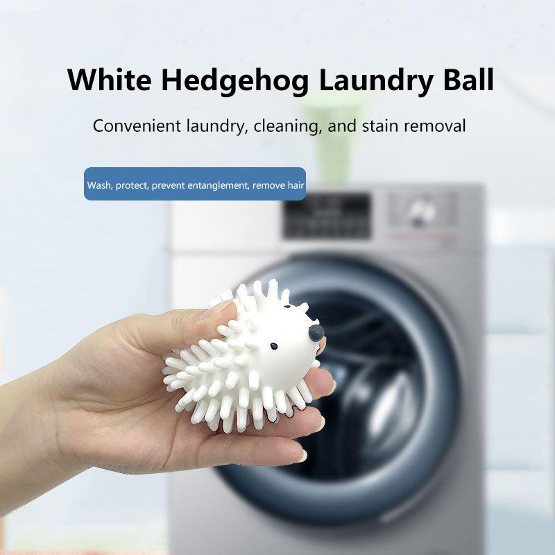Adaptable Household Silicone Hedgehog Laundry Balls, Wash Machine Stain Remover and Anti-Tangling Agent