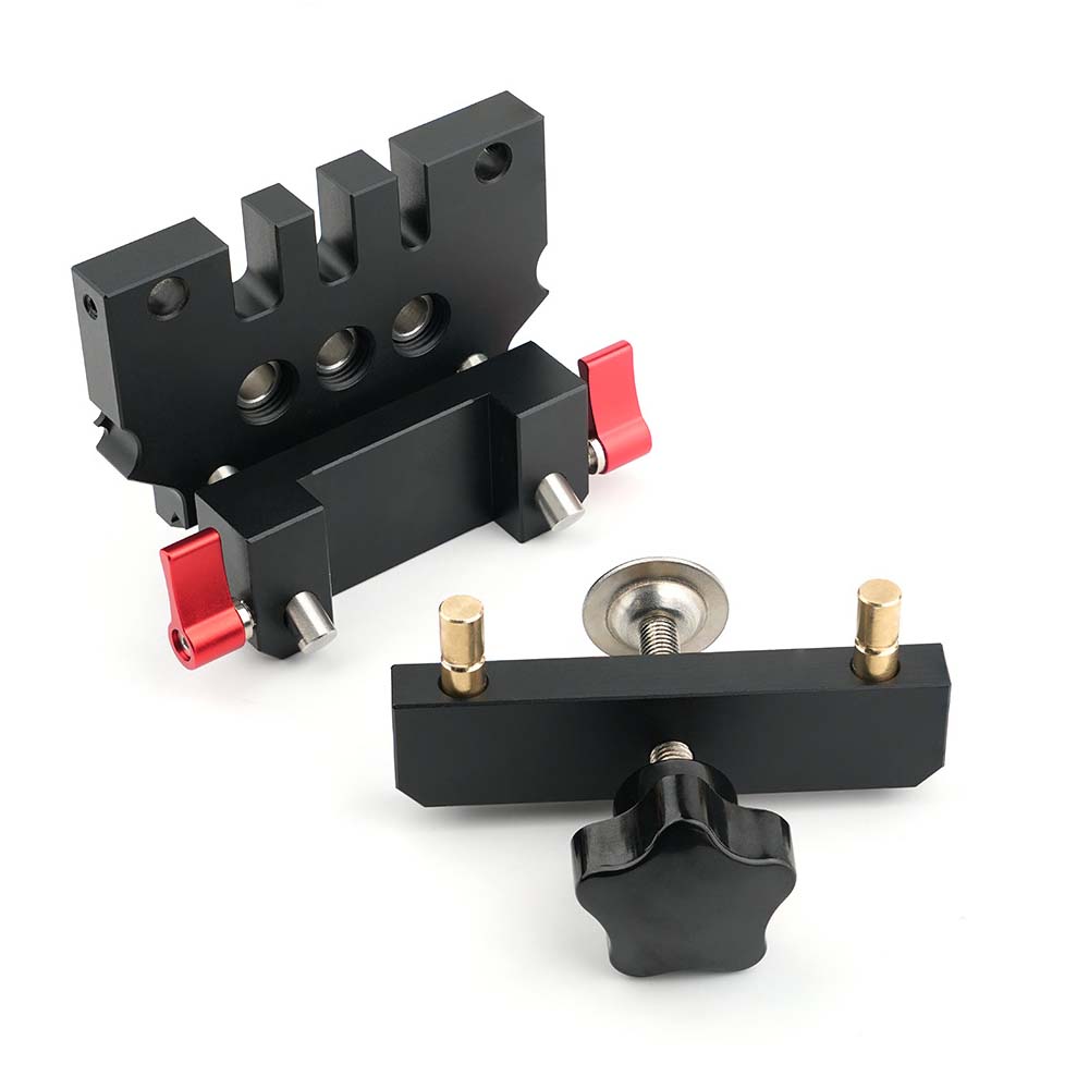 Self Centering Dowel Jig For Woodworking Accurate Hole Drilling Tool Aluminum Alloy Body Compact Design For DIY Projects