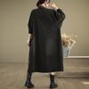 Loose Fit Retro Buckle Long Sleeve Denim Outerwear with Contrast Colors