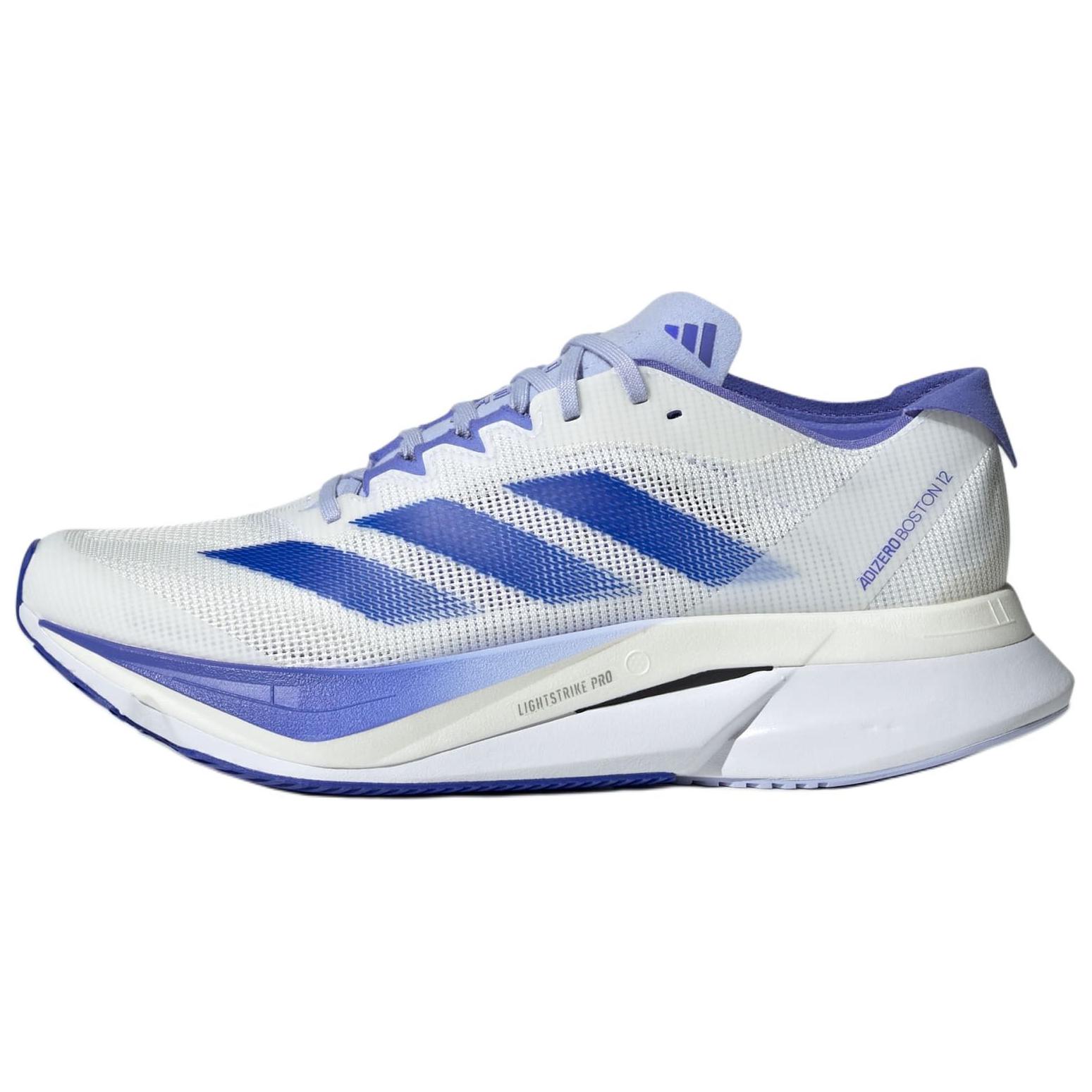 

Adidas Adizero Boston 12 White Lucid Blue женские кроссовки Cloud-White Cobalt-Blue JI4479 36