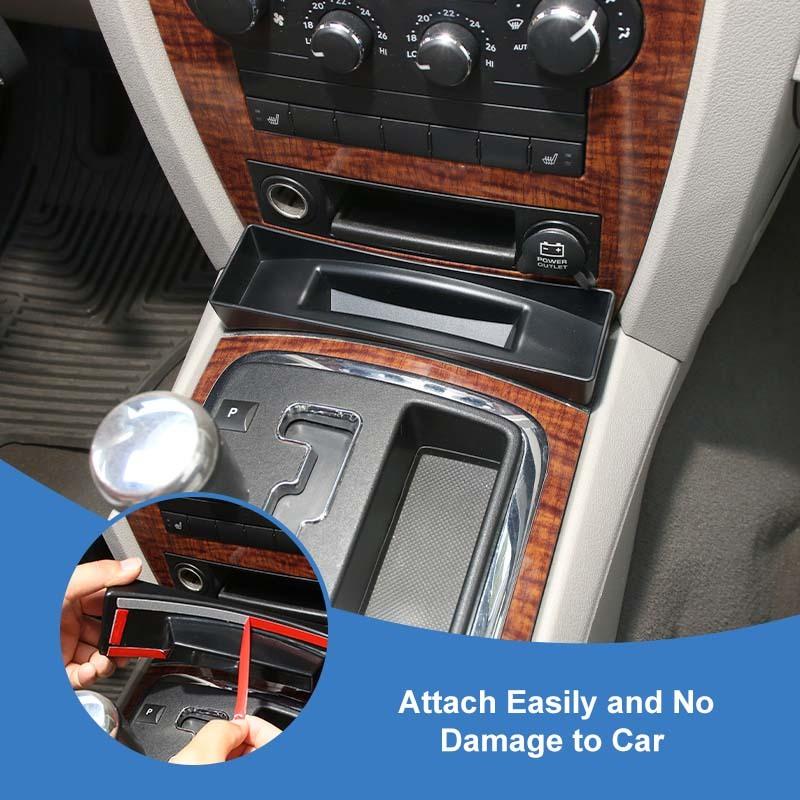 For Jeep Grand Commander  Gear Storage Box Organiser Container For Jeep Grand Cherokee 2006-2010 Car Interior Acessories