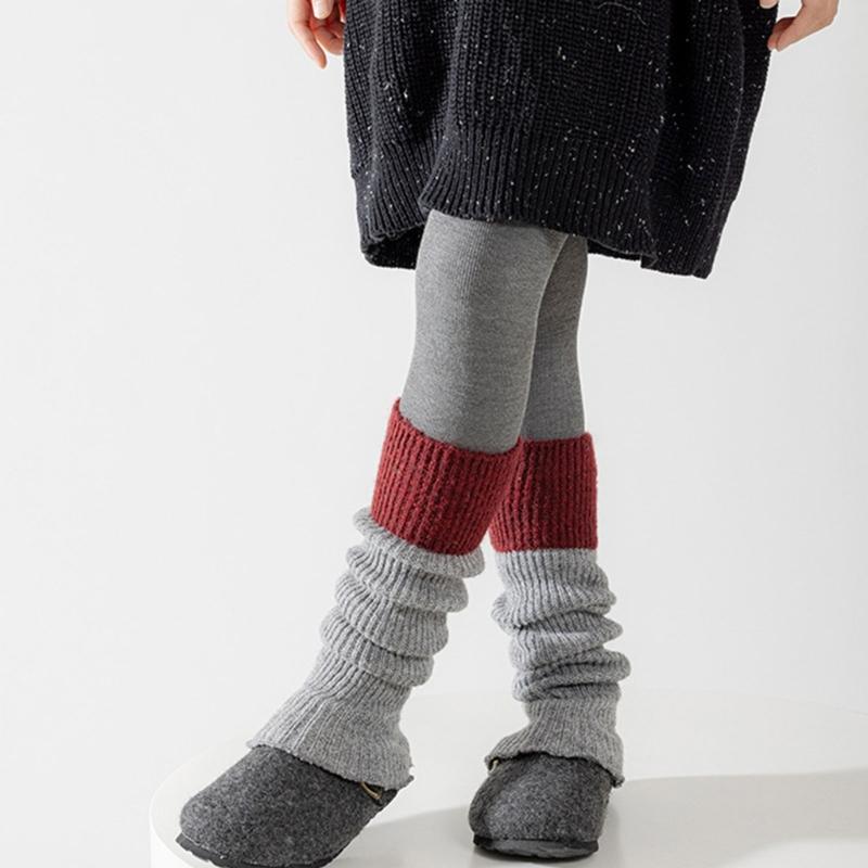 Children's Sweet Leg Warmer Cosy Knitting Fabric Breathable & Stackable for Baby Girls 3 to 13 Year Socks Sleeve