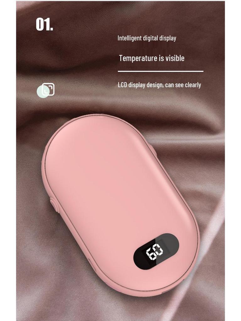 Pebble USB Hand Warmer & Power Bank - Cute and Compact Two-in-One Device