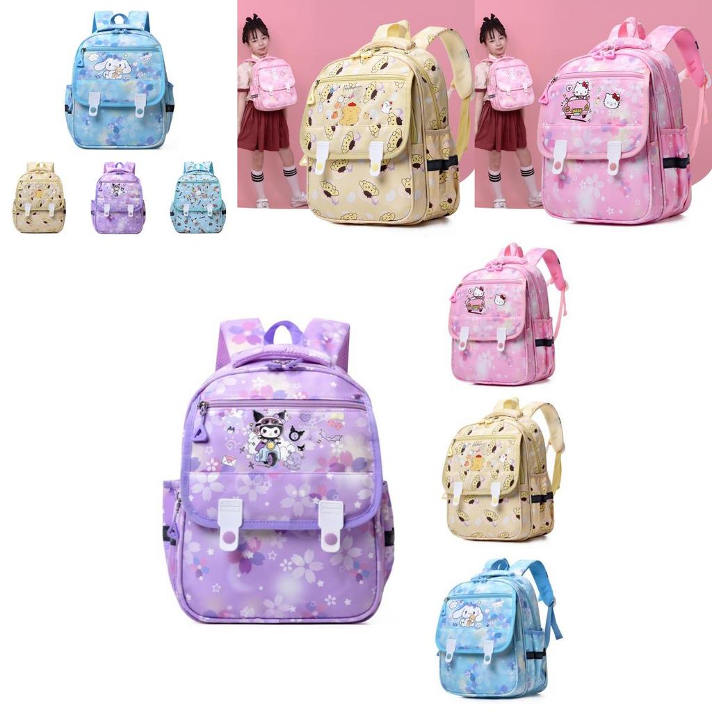 Adorable Cartoon Nylon Backpack For Kids With Lightweight Design And Fun Colors