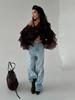 Women's Retro Tulle Irregular Ruffle Shirt - 2025 Collection