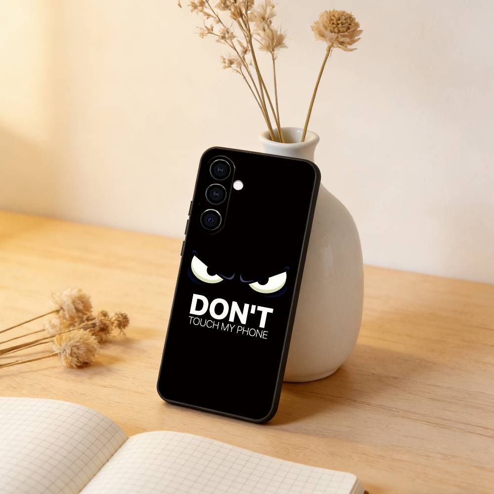 

Dont Touch My-y Phone Phone Case For Samsung Galaxy A73,A72,A71,A70,A53,A52,A51,Others Soft Black Cover Samsung a70