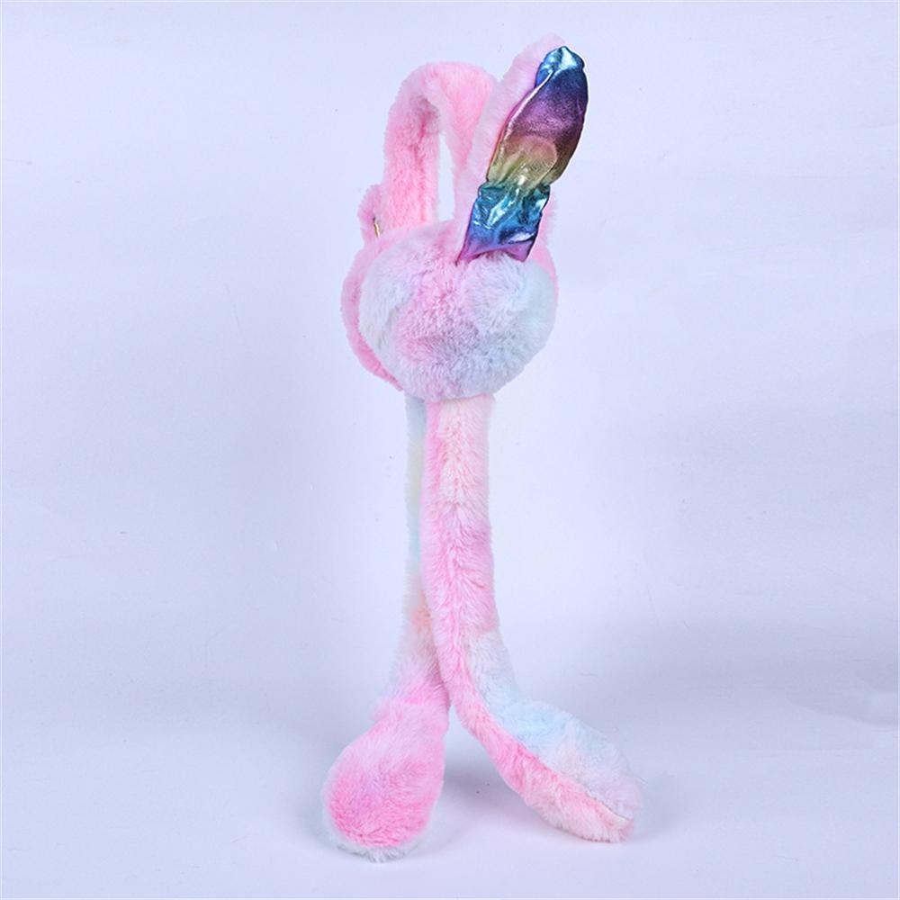 Winter Warm Plush Ear Warmers Soft Comfortable Gift Rainbow Airbag Earmuffs  for Women Girls