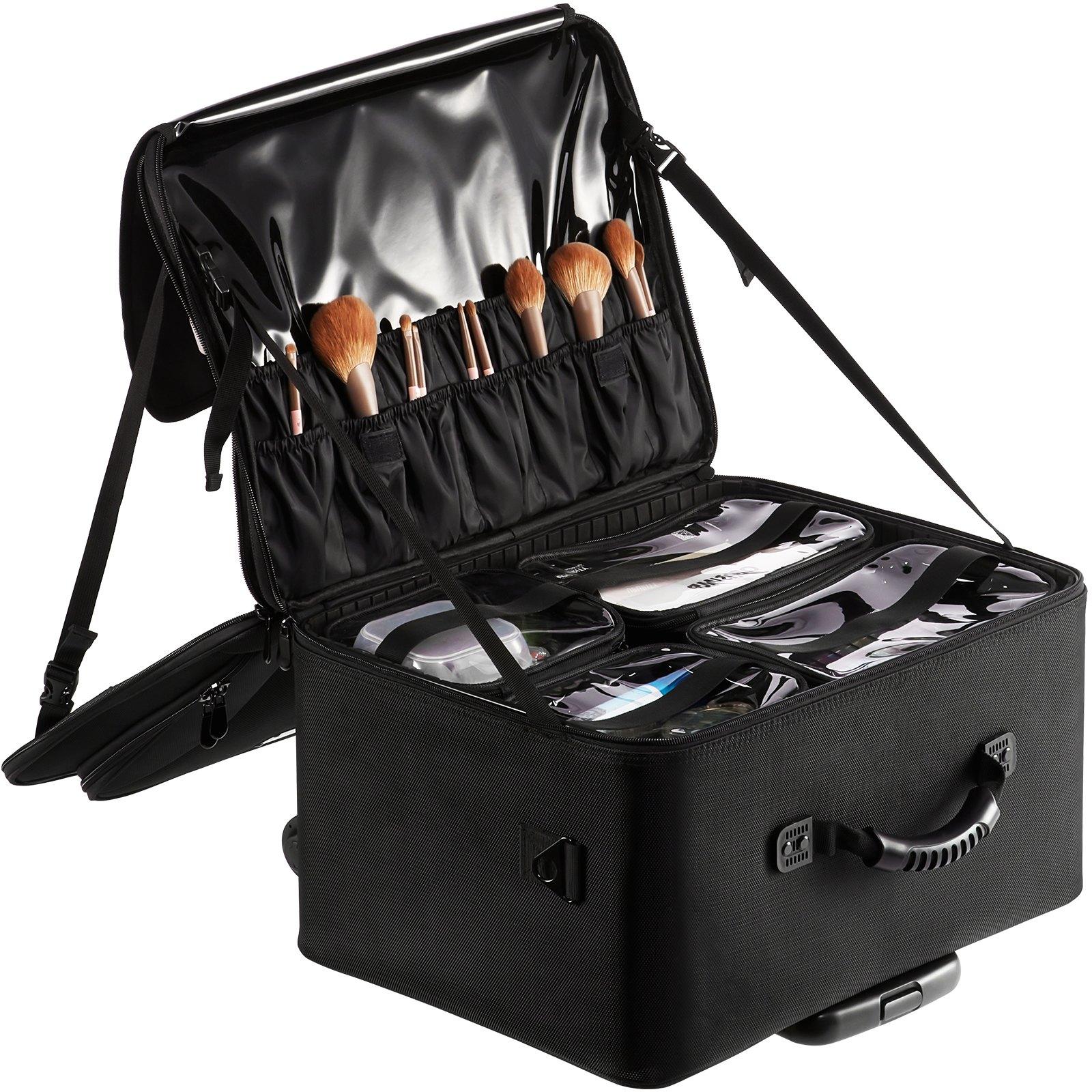 VEVOR Rolling Makeup Train Case Large