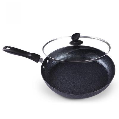 Rauchfreie, antihaftbeschichtete Bratpfanne aus medizinischem Stein mit Verbundboden für Eier und Steaks