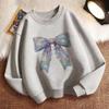 Sailor Collar Bow Children's Hoodie - Cute Retro Hip Hop Style for Boys and Girls, Perfect for Autumn and Spring Holidays