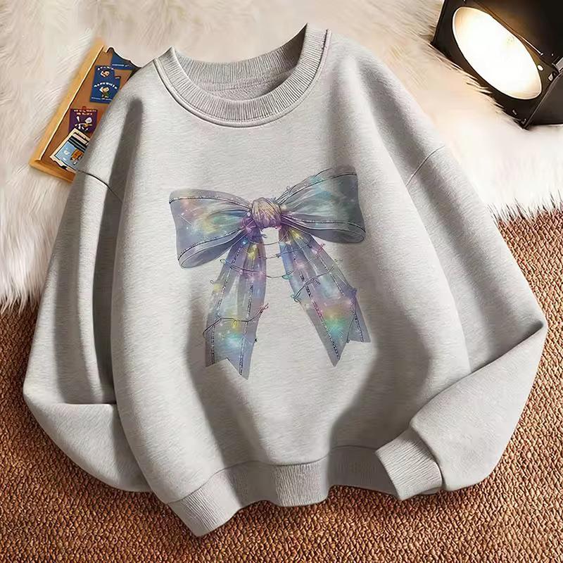 Sailor Collar Bow Children's Hoodie - Cute Retro Hip Hop Style for Boys and Girls, Perfect for Autumn and Spring Holidays