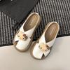 Small Girl Cute Cool Slippers Woman 2025 Summer New Wear Thick Bottom Non-slip Stepping On Shit Feeling Bag Head Drag