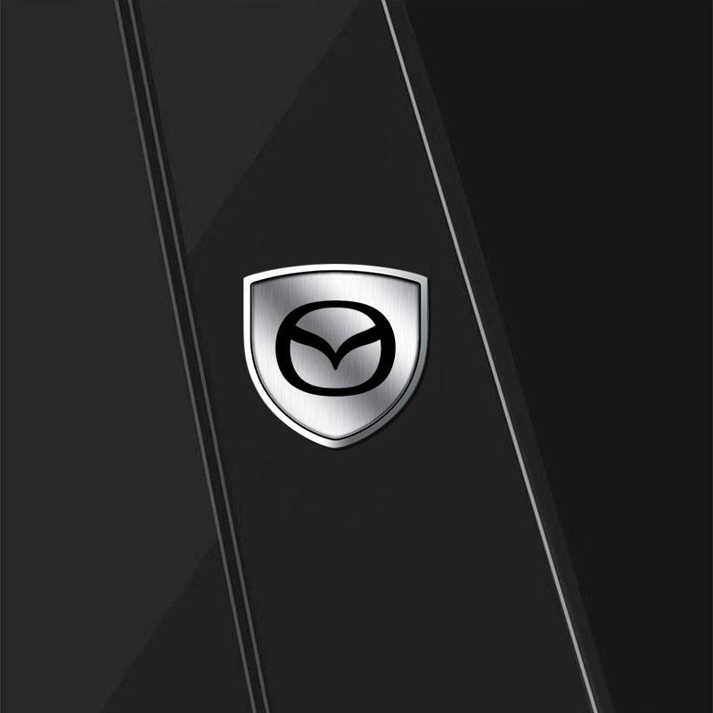 1Pcs 3D Metal Auto Door Shield Emblem Car Body Badge Sticker Styling For Mazda 3 6 CX5 2 CX3 CX9 MX5 RX8 Axela Demio MS CX5 2 Axela Demio Atenza MS GJ