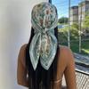 70*70cm Silk Feeling Brand Design Scarf Women Print Shawl Wrap Headkerchief Hijab Female Hair Hand Wrist Bandana Neck Tie