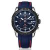 Watch Men'S, Multifunctional Chronograph Luminous Calendar Men'S Watch Silicone Sports Quartz Watch 2055