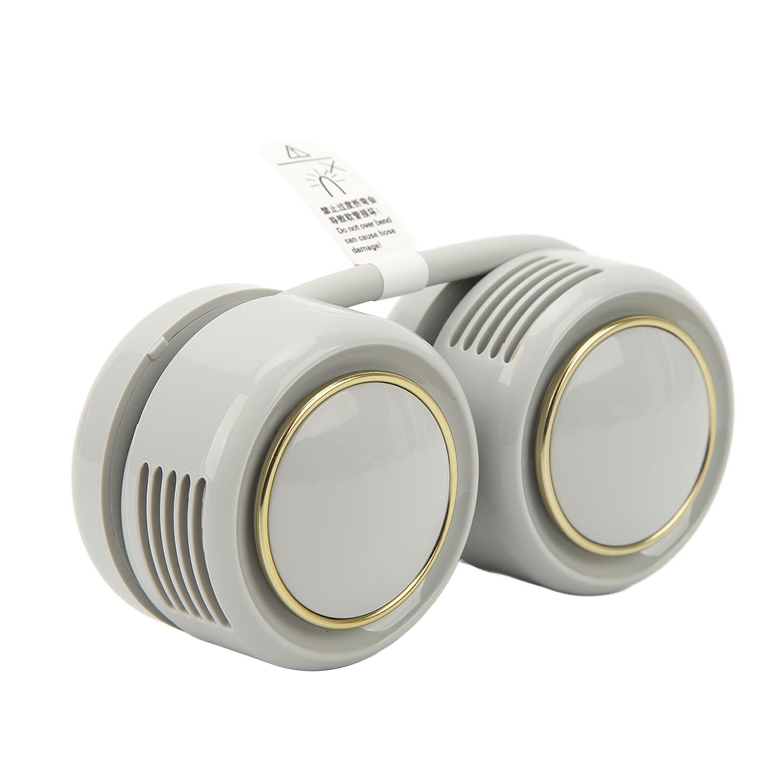 3 Gr Foldable Neck Hanging Fan Silent 3   Bladeless Folding Neck Hanging Fan for School 1600mAh