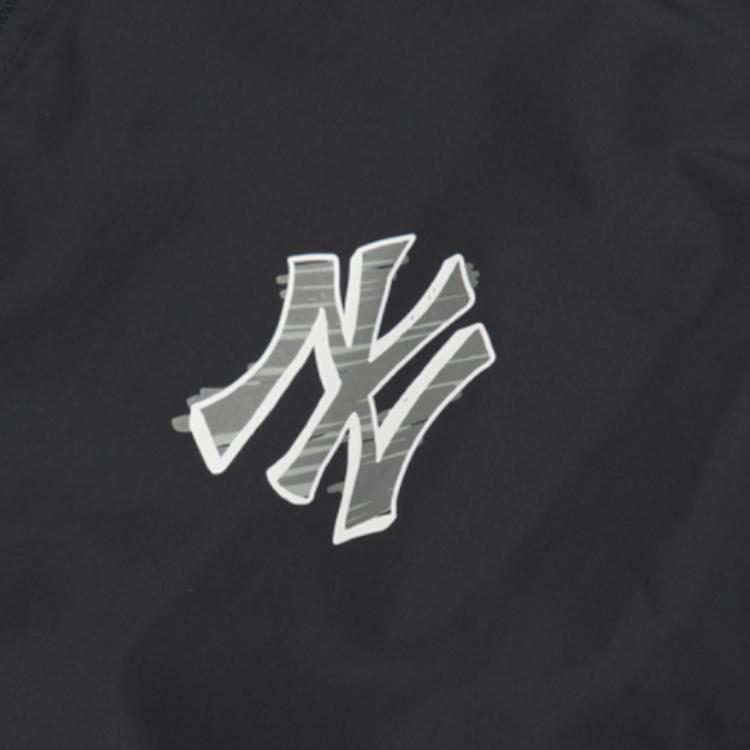 New MLB Quick Dry Windbreaker Jacket Unisex Black 3AWJS0321-50BKS