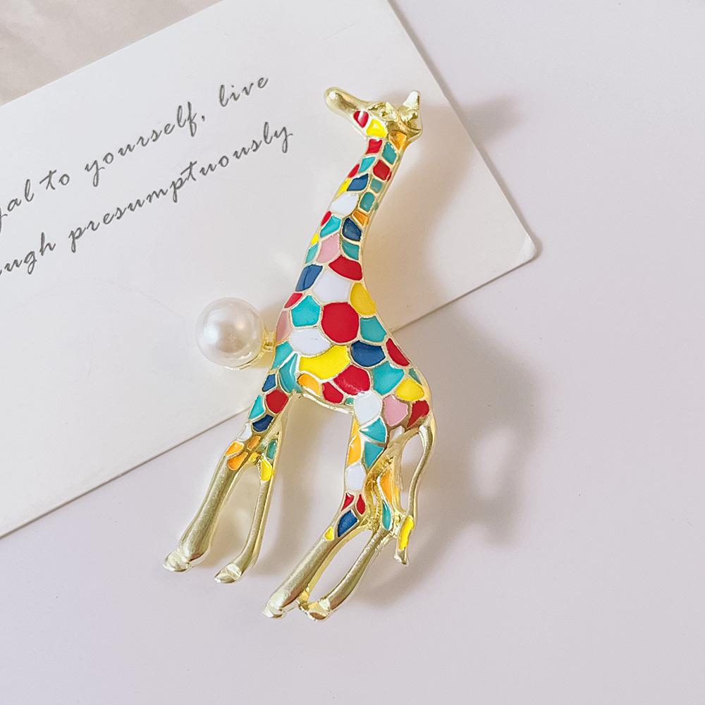High-End Gold Deer Brooch - Unique Fashion Jewelry Accessory