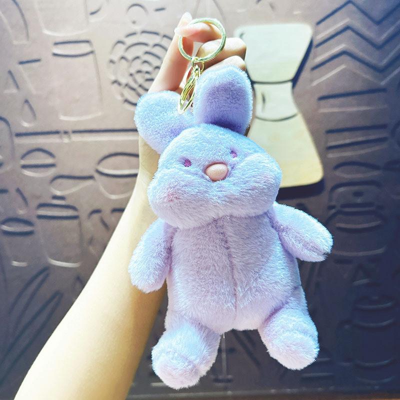 Bunny Cute Cartoon Keychain Pendant Keyring Plush Toy Gift For Occasions Various