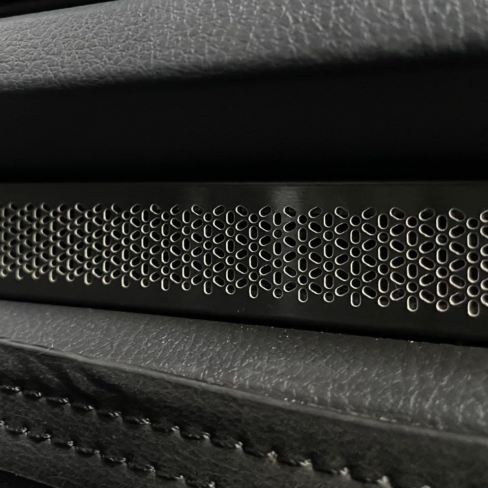 CGP Car Air Vent Covers, 2-Piece Under-Second-Row Seat Exhaust Guards, Protective Covers for 40 Series Alphard and Vellfire, Black (HN09-T13870BK-A2P)