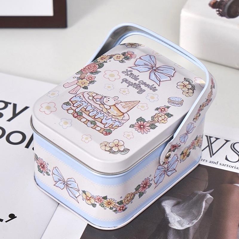 Caja de Lata para Dulces Regalos para Niños Caja de Lata Pequeña Cajas para Galletas Estuche de Regalo Portátil Para Decoración de Fiesta de Cumpleaños Boda