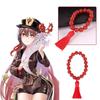 2pcs Genshin Impact Hu Tao Bracelet Red Agate Beads Stunning Cosplay Jewelry Decor For Fans