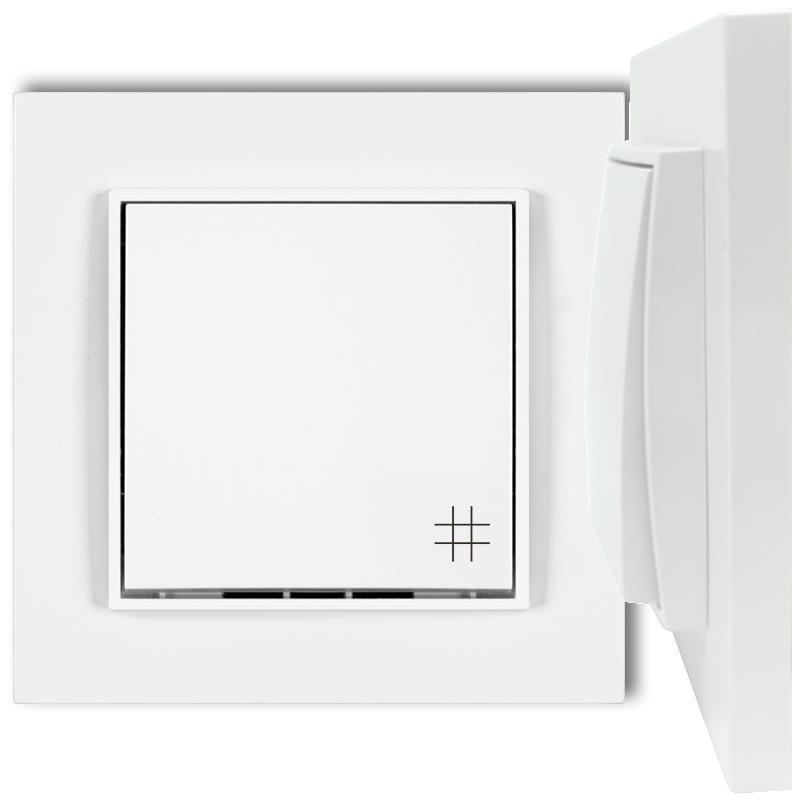 Cross switch with frame karlik mini white