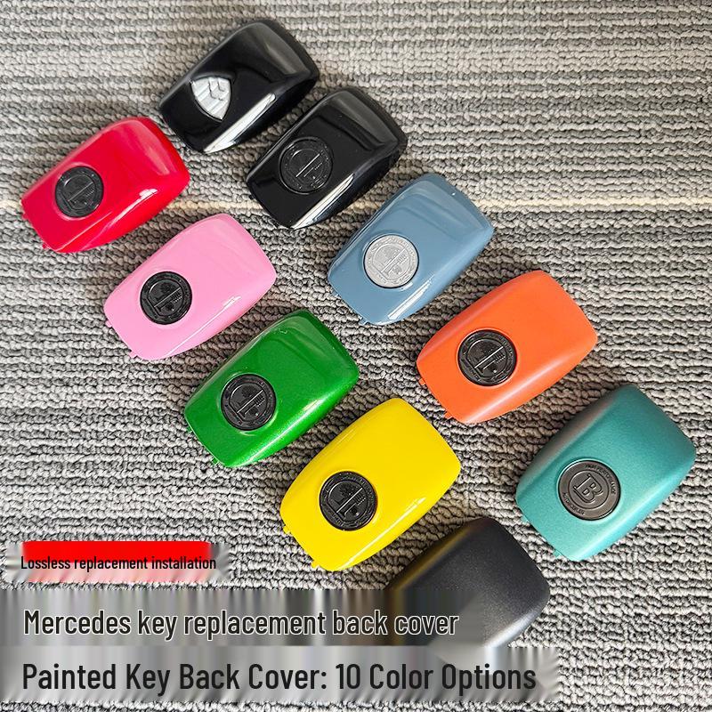 Mercedes-Benz Key Replacement Back Cover for A-Class, E-Class, C-Class, S-Class, G-Class, GLC, GLS, GLE - Painted & Frosted Finish.
