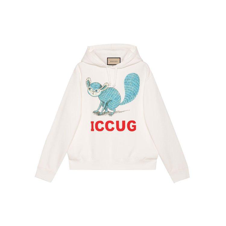 GUCCI Sweatshirt With Iccug Animal Print