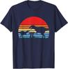 Retro Vintage Dinosaur Silhouette Pi Day 3.14 Math Unisex T-Shirt