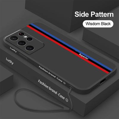Capa de moda para Samsung S23 S22 S21 S20 PLUS Ultra A12 A22 A32 A52 A72 A13 A23 A33 A53 A51 A31 S10 S9 S8 Plus Capa de silicone macia resistente a quedas