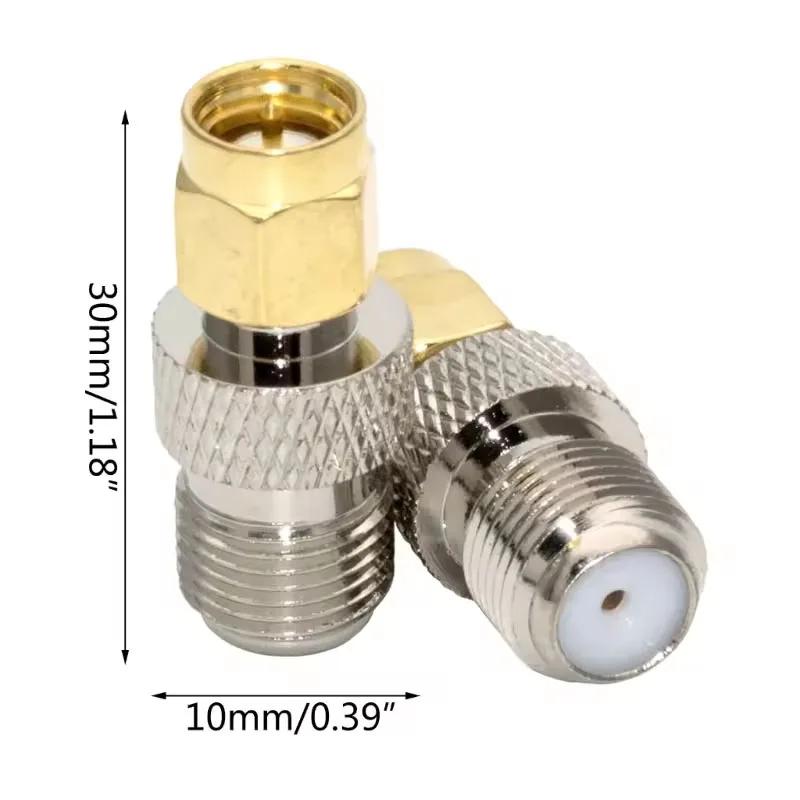 2pcs/Group SMA Male Turn F Female Copper RF Conversion Head Smaj/FK SMA Internal Thread Inner Needle Turn F External Thread Inn