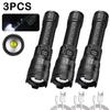 Strong Light Ultra Bright 2000LM LED Flashlight USB Rechargeable Long Range Zoom Tactical Torch Outdoor Camping Fishing Lantern