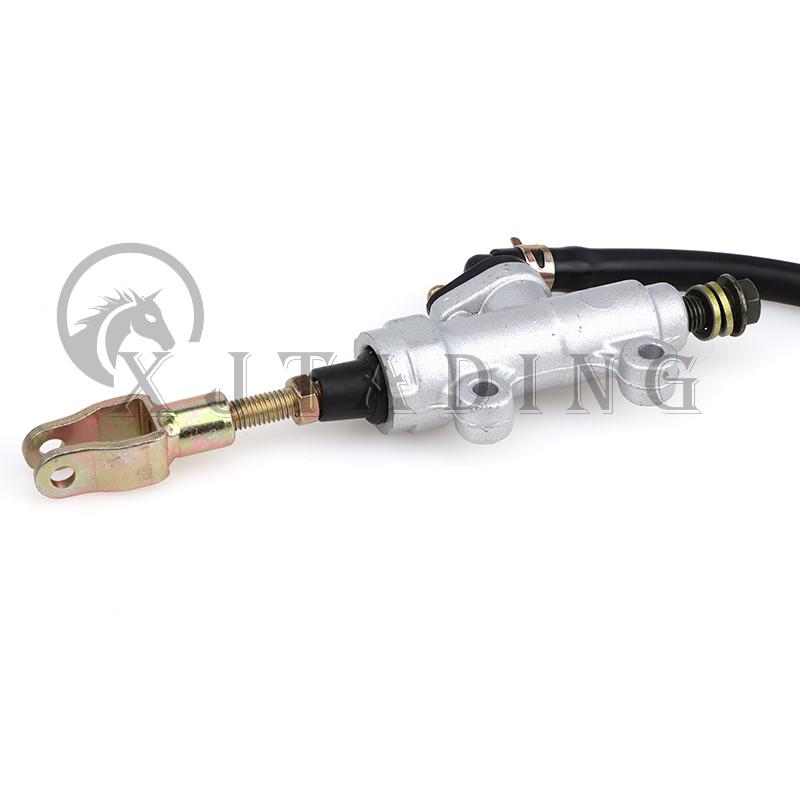 Motorcycle Rear Foot Hydraulic Brake Pump Refit Rear Brake Master Cylinder Reservoir For Pit Dirt Bike Motorbike ATV Buggy Quad