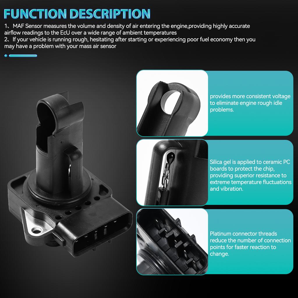 Mass Air Flow Sensor Meter 22204-22010 22204-0C020 22204-0J010 For Toyota Lexus Avalon Camry Tacoma Corolla RAV4 Prius Yaris MR2