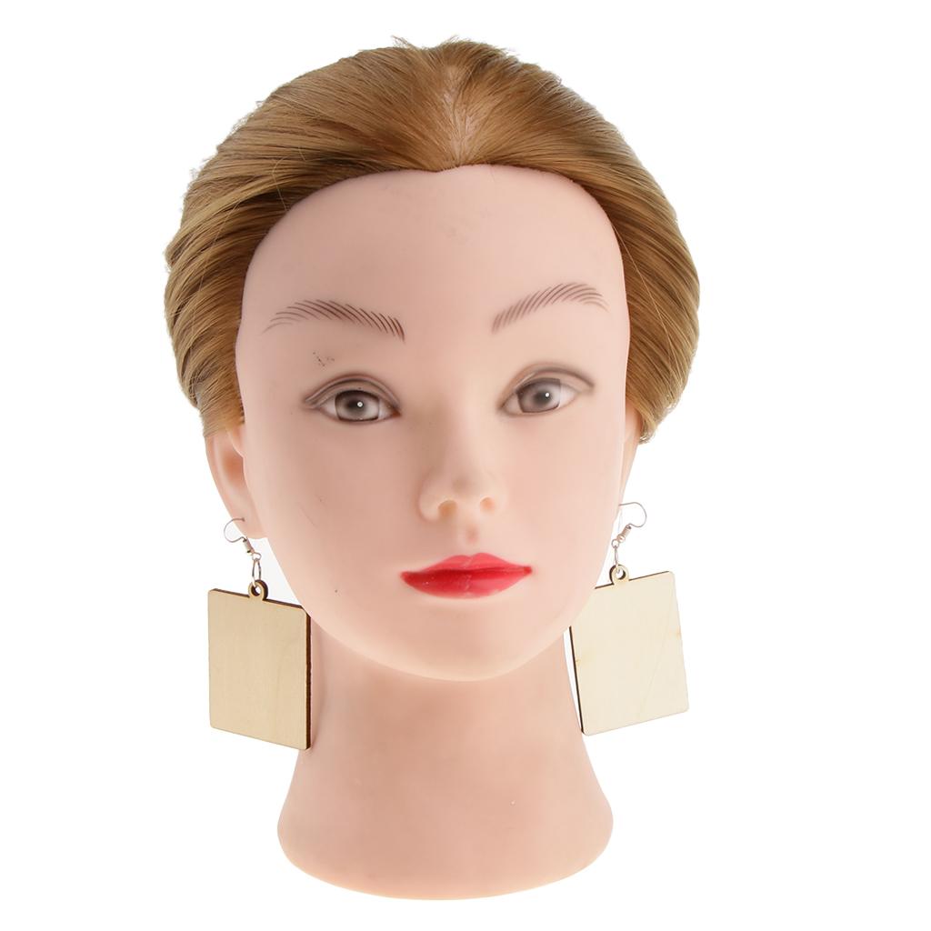 Geometric Earrings Wooden Drop Ear Stud For Women