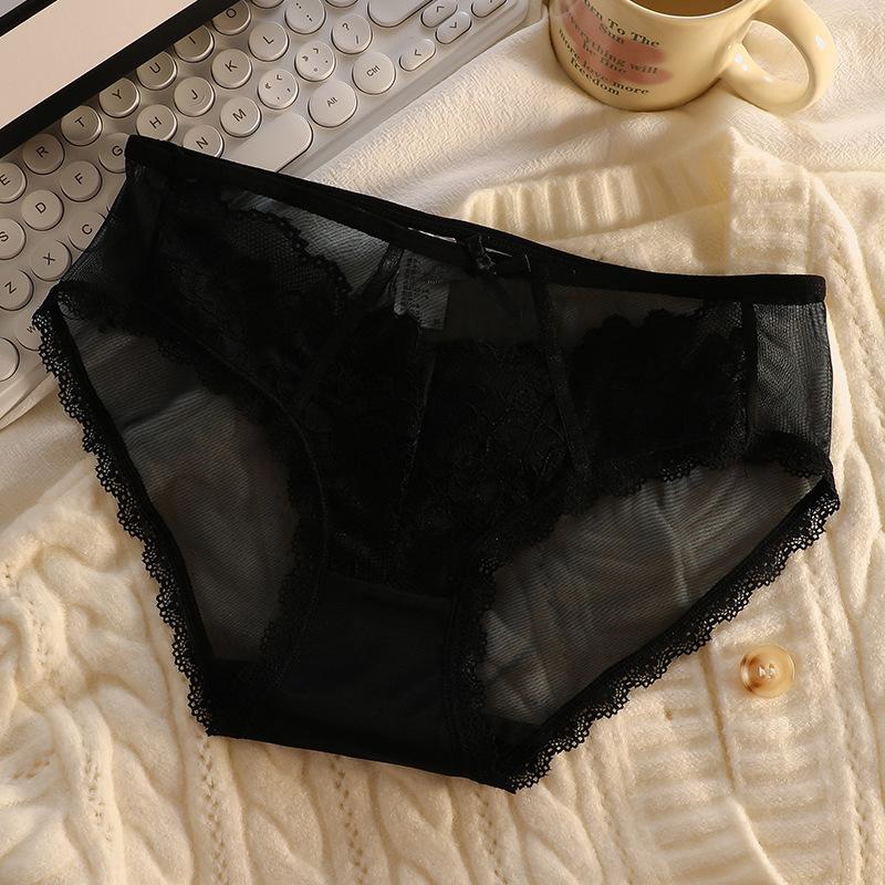 Roupa íntima de fada francesa feminina menina roupa íntima de malha japonesa bolsa feminina calcinha de quadril cintura média respirável algodão puro calcinha de virilha