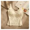 Rückenfreier Spitzen-Camisole-BH mit Polsterung - Sexy Sommer-Bandeau-Top
