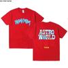 24ss uptopia t shirt men vintage hiphop cotton streetwear Oversized tee tops cactus lightning Brown jack