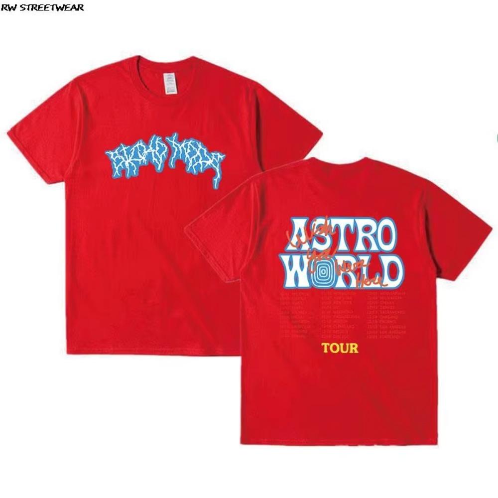 24ss uptopia t shirt men vintage hiphop cotton streetwear Oversized tee tops cactus lightning Brown jack