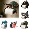 Carino Organizzatore da Parete per Bagno con Animali Marini, Porta Rotolo Carta Igienica Tartaruga Marina, Organizzatore Decorativo Animali Stampa 3D, Dispenser Impermeabile per Rotoli
