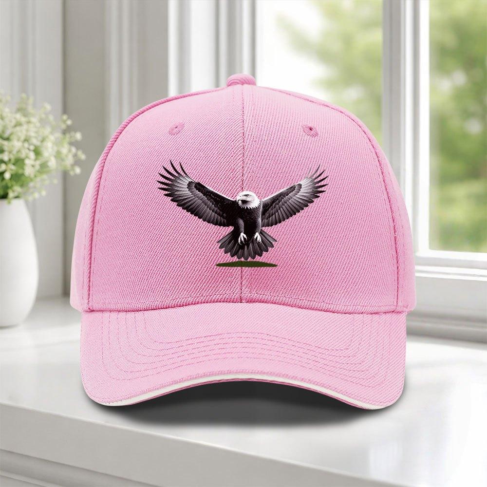 Adjustable Duckbill Baseball Cap with SpreadingWings Eagle Design Lightweight for Weddings Parties Golf Cycling Outdoor