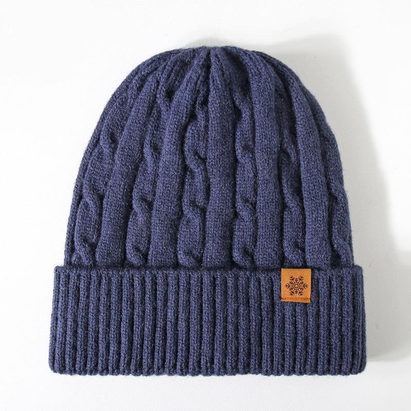 Knitted Hat for Autumn and Winter, Women's Cold Proof and Warm Ear Protection, Solid Color Outdoor Warm Ear Protection Hat