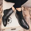 Winter Brand Chelsea Men's Boots Black Formal Business Platform Leather Boots High Quality Designer Men's Shoes Large Size 38-48