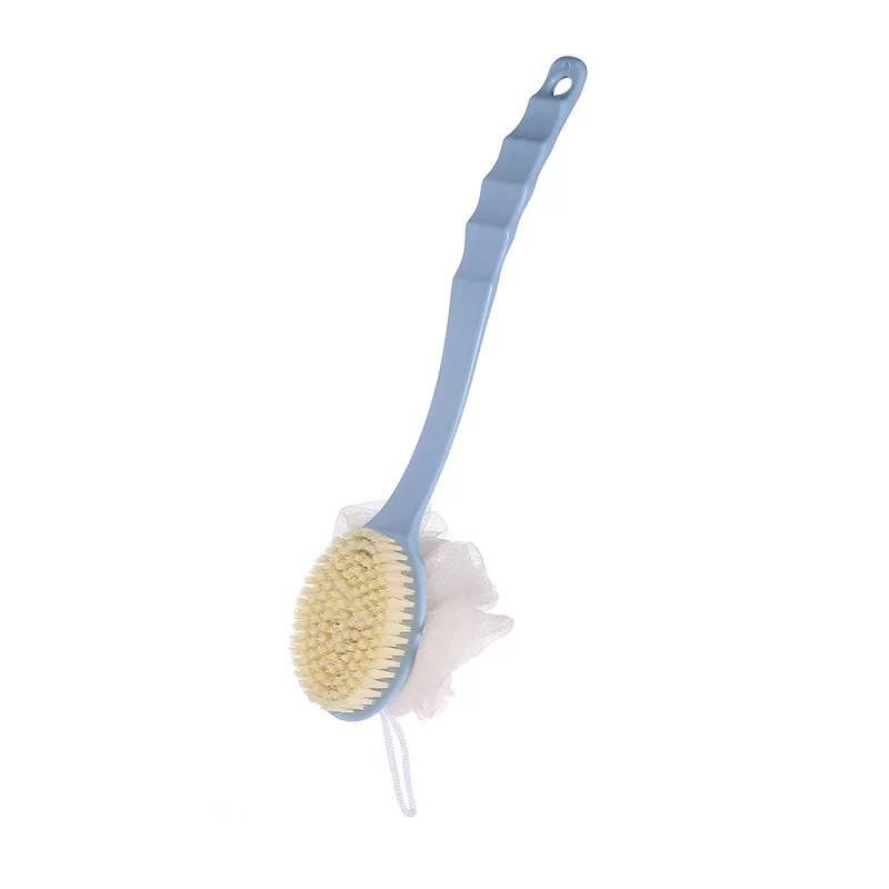 Long Handle Soft Bristle Bath Brush Set - Hangable Back Scrubber