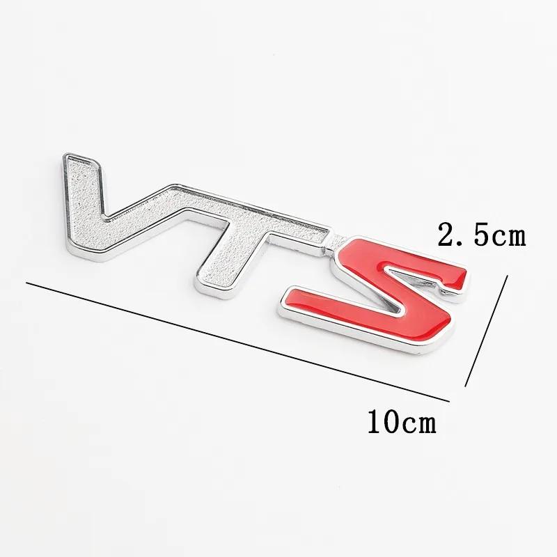 3D Metall VTS Logo Heckklappe Seitenkotflügel Emblem Abzeichen Aufkleber Decals für Citroen C3 Aircross C4 Picasso Cactus C1 Zubehör