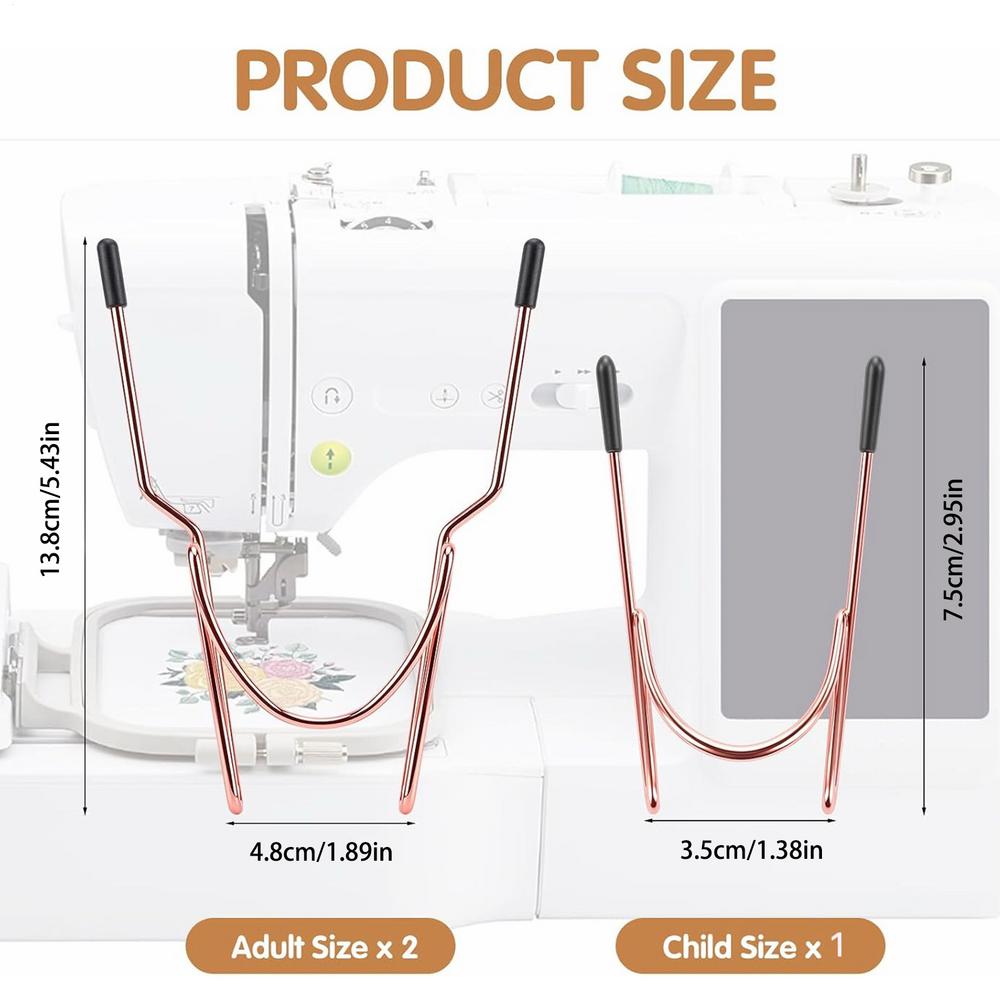 3pcs Portable Sock Hoop, Adjustable Embroidery Hooping Aid for Handmade Projects, Non-Slip Sock Embroidery Frame for Home