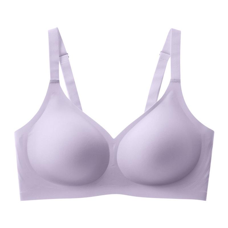 Cross-Border Plus Size Seamless Women's Bra: Anti-Sagging, Breathable, Wire-Free, Thin Cup with Support